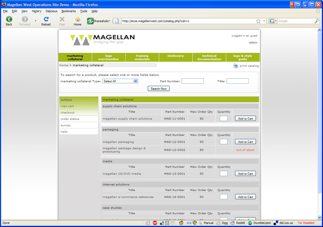 Magellan ECOS Demo